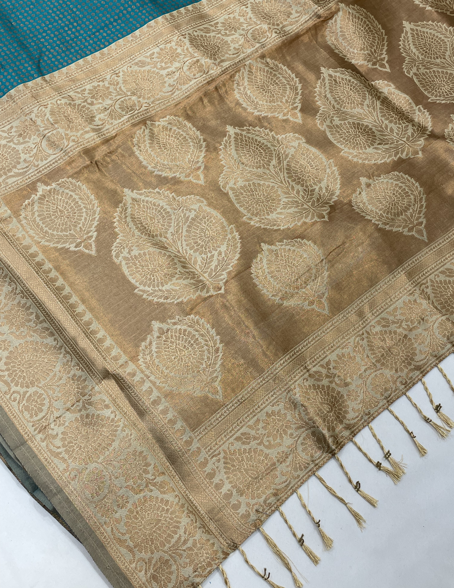  Golden Zari Work Art Silk Saree In Arizona