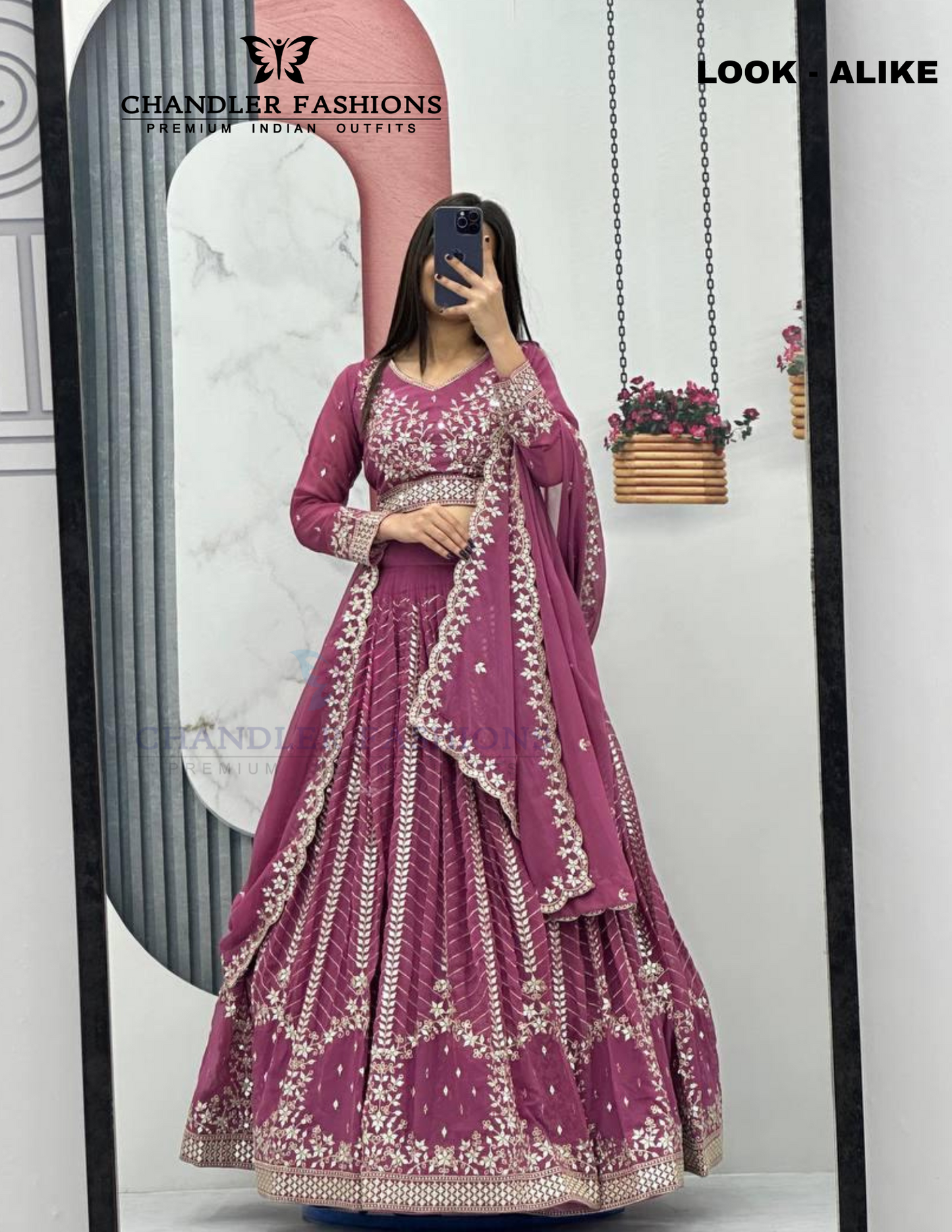 Light Purple Color Embroidery And Sequins Work Lehenga Choli In Yuma