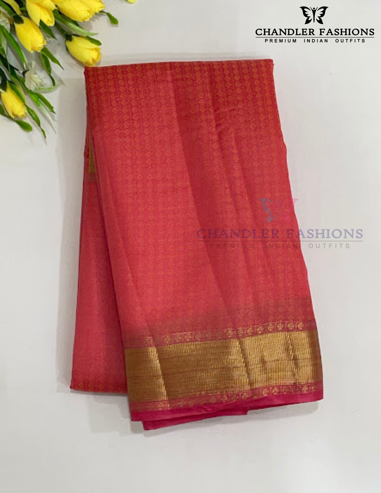Charming Pink Color Silk Cotton Saree For Women