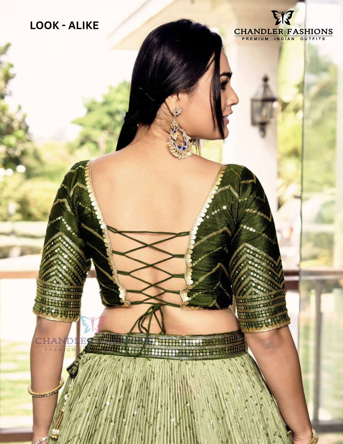 Sequins Work Lehenga Choli In Tempe