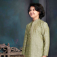 Fabulous Green Color Cotton Blend Kurta Pajama Set Near Me