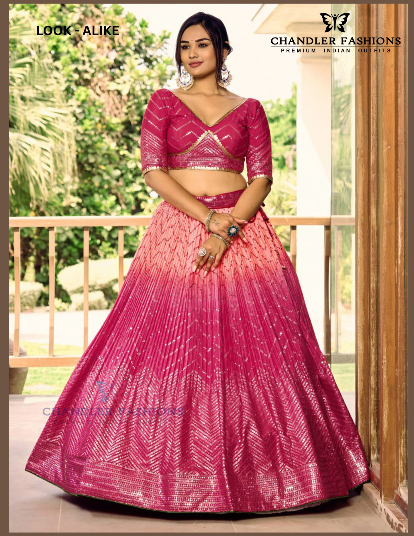 Pink Color Silk With Sequins Work Lehenga Choli With Dupatta For Women Near Me