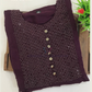 Purple Color With Stone Work Rayon Kurti In USA