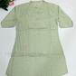 Delightful Pista Green Color Cotton Kurti With Printed Work For Girls
