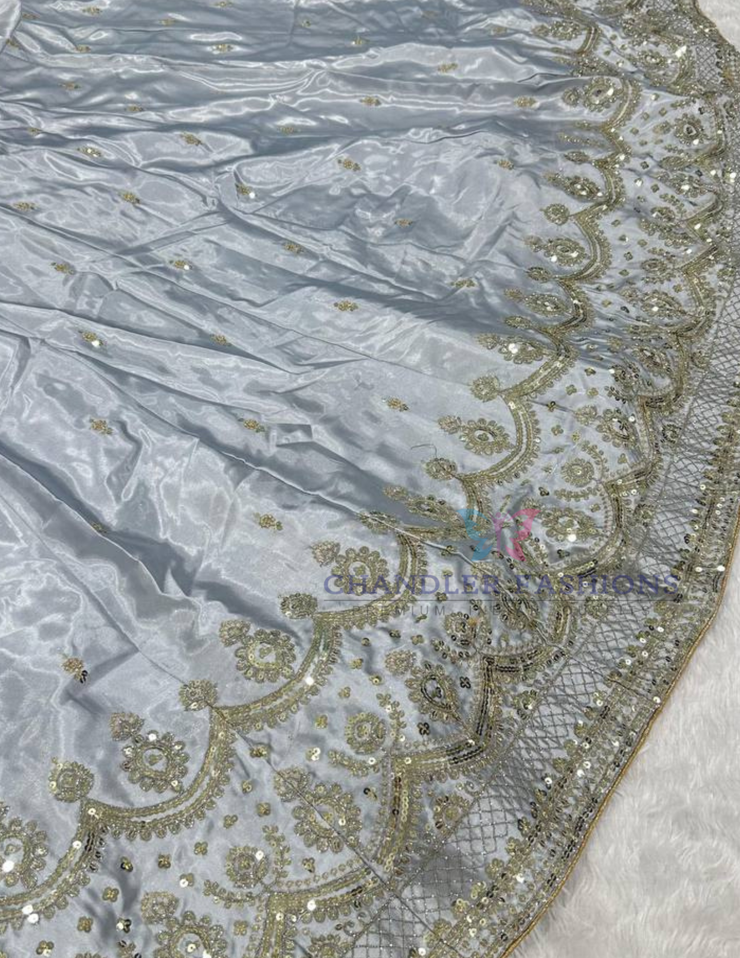 Gray Color With Dori Work Lehenga In Arizona