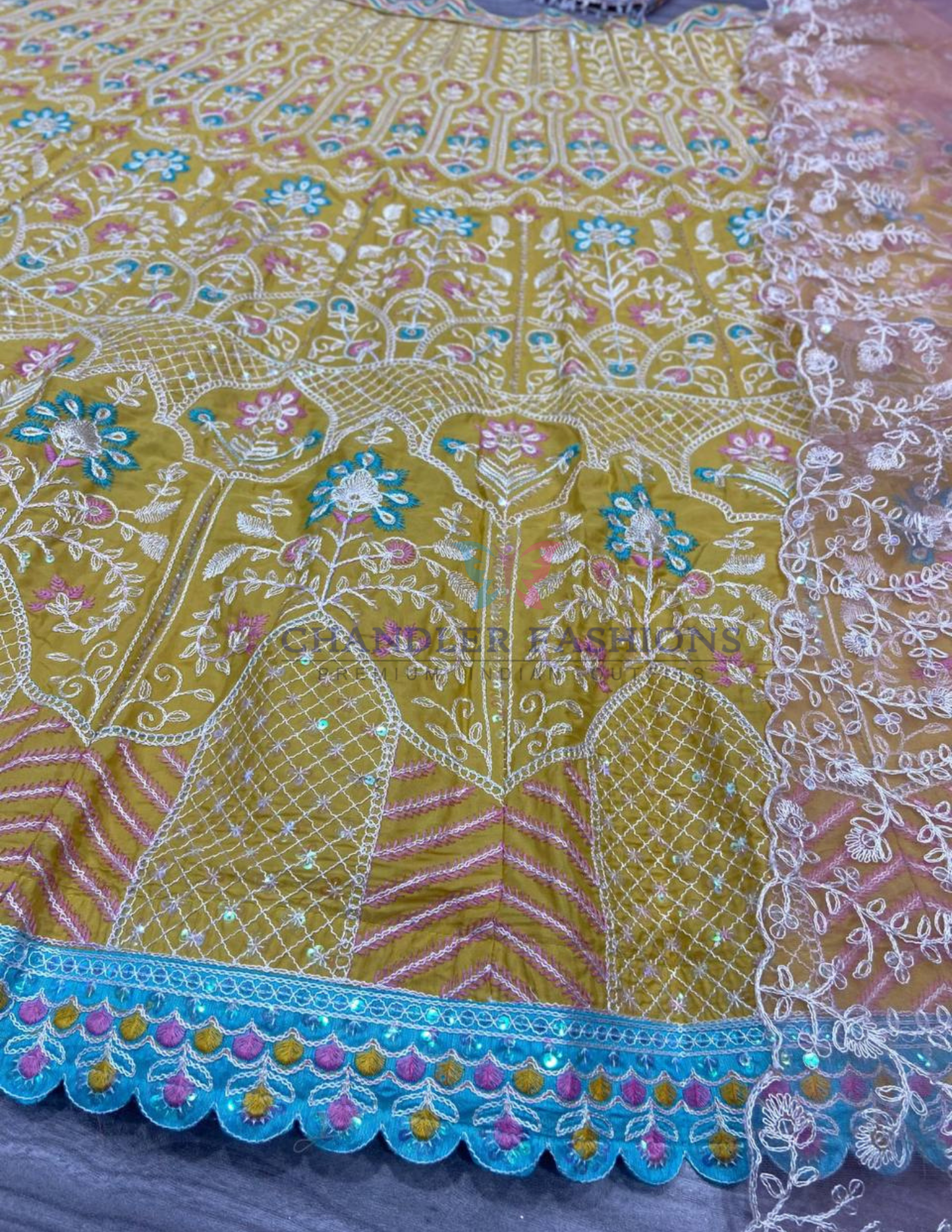 Yellow Color Kasturi Silk Lehenga In Surprise