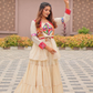 Attractive White Colored Gamthi  Work Chaniya Choli Sets In Phoenix