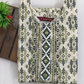 Appealing Green Color Cotton With Embroidery And Mirror Work Kurti In USA