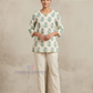 Attractive Off White Color Cotton Short Kurti For Women