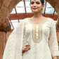 White Color Rayon With Embroidery Work Salwar Suits For Women Near Me