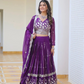 Attractive Purple Color Georgette Embroidered With Sequins Lehenga Choli In Near Me