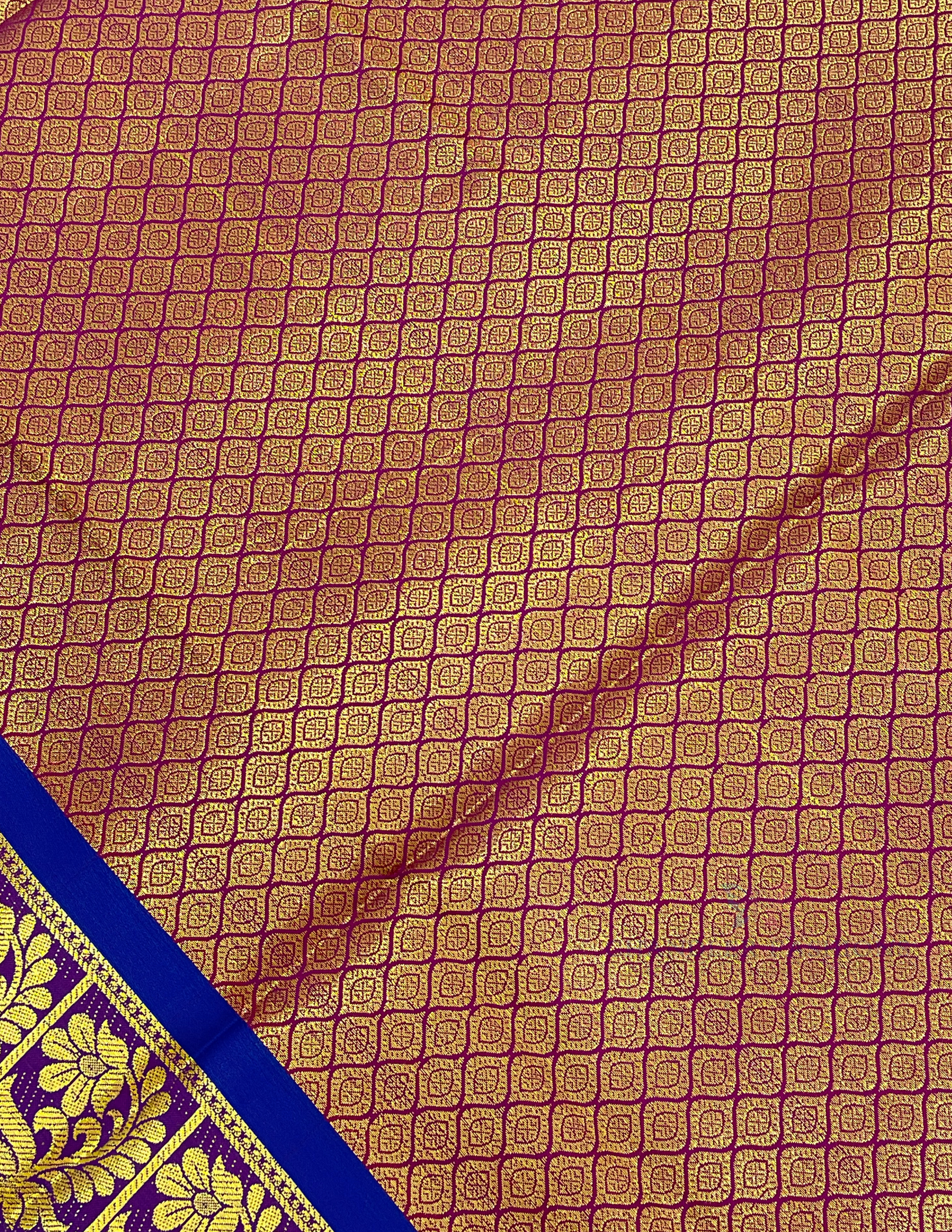 Alluring Purple Color Art Silk Shawl With Zari Work In Suncity