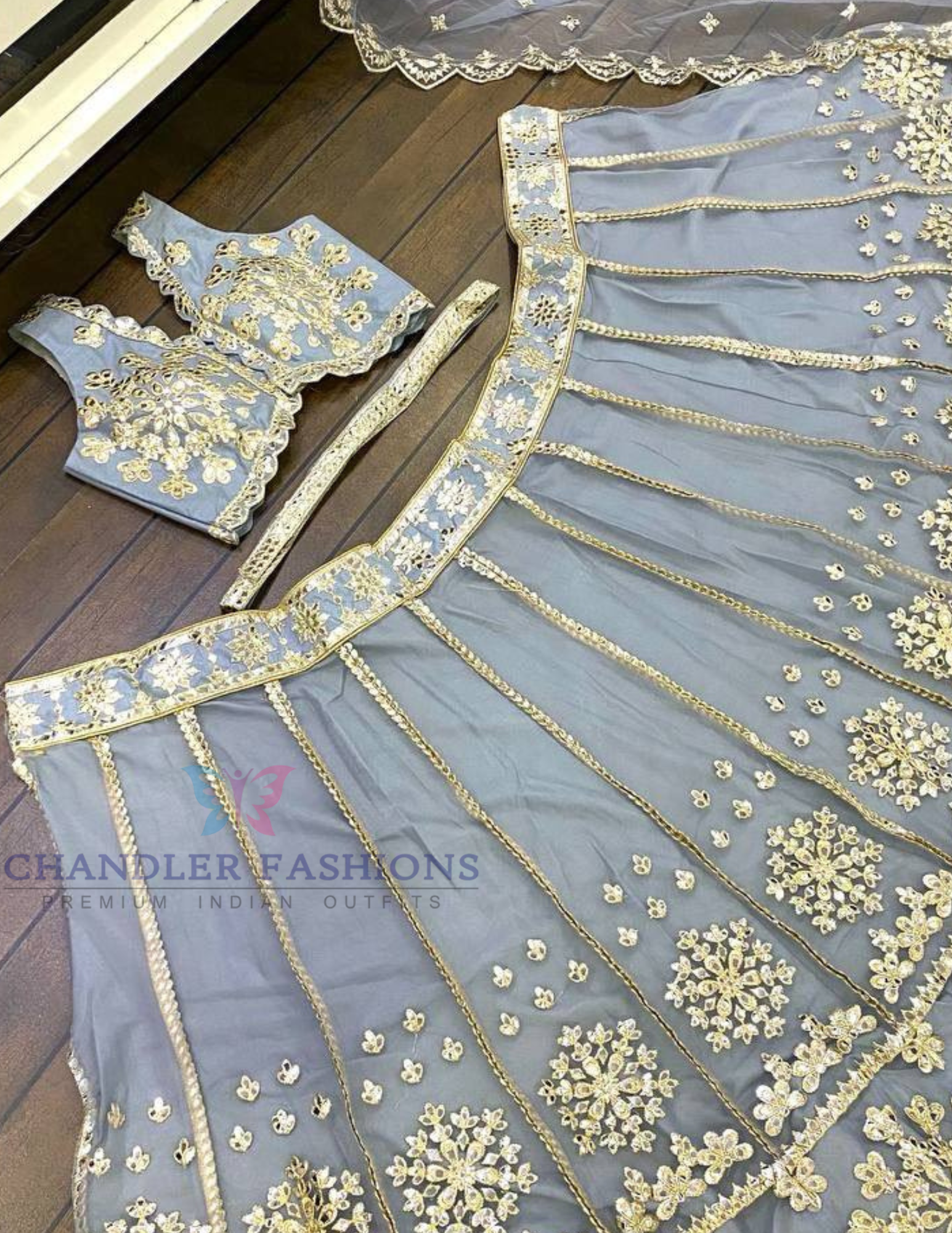 Gray Color Lehenga In Chandler