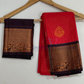 Red Color Pure Kanchi Silk With Gold Zari Work Saree Near Me
