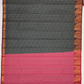Pretty Gray Color With Maroon Color Golden Zari Border Art Silk Saree In USA