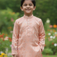 Light Pink Color Jacquard Silk With Pajama Kurta Near Me
