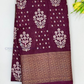 Alluring Maroon Color With Printed Work Chiffon Silk Saree For Women