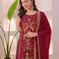  Muslin Cotton Anarkali Palazzo Suits In Mesa