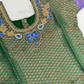 Green And Blue Color Stone Work With Silk Langa set In Suncity