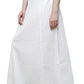 Appealing Women's White Pure Cotton Readymade Petticoat For Saree Near Me