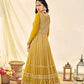 Attractive Mustard Yellow Colored Party Wear Georgette Long Kurtis Near Me