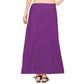 Alluring Women's Dark Purple Pure Cotton Readymade Petticoat For Saree Near Me