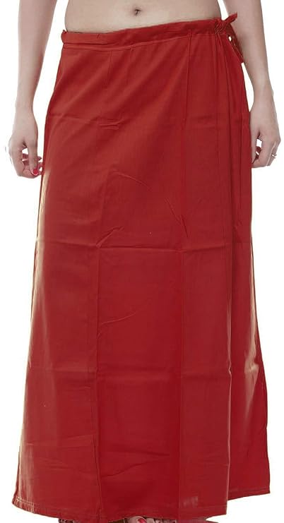 Appealing Maroon Colored Cotton Readymade Petticoat For Women