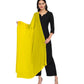 Girl's Bright Yellow Chiffon Dupatta