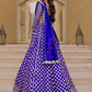 Royal Blue Color Embroidery And Mirror Work Lehenga Choli Near Me