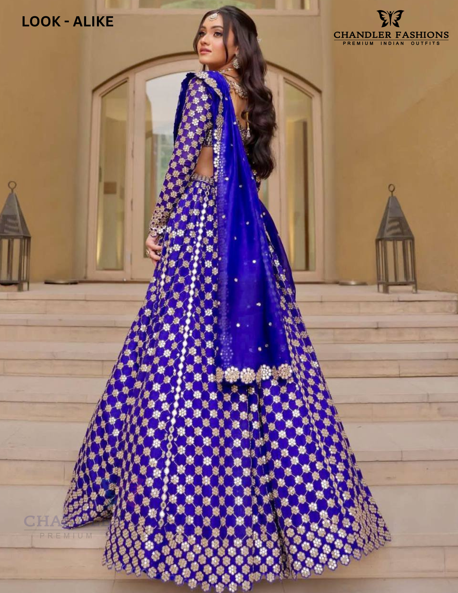 Royal Blue Color Embroidery And Mirror Work Lehenga Choli Near Me