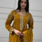 Mustard Yellow Color Georgette Palazzo Suits Near Me