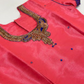 Graceful Pink And Blue Color Stone Work With Silk Langa set In Mesa