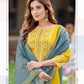  Embroidery Work Yellow Colored Kurti With Dupatta Sets Near Me