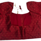Stunning Maroon Color Butti Work Ready To Wear Blouse For Women