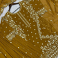 Mustard Yellow Color Georgette Palazzo Suits In Yuma