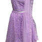 Imperssive Lavender Color Satin Silk Lehenga With Embroidery And Mirror Work Lehenga For Women