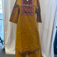 Amazing Mustard Yellow Color Cotton With Printed Work Salwar Suits With Dupatta
