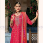 Pleasing Rani Pink Color Shimmer With Heavy Embroidery Work Kurtis Near Me