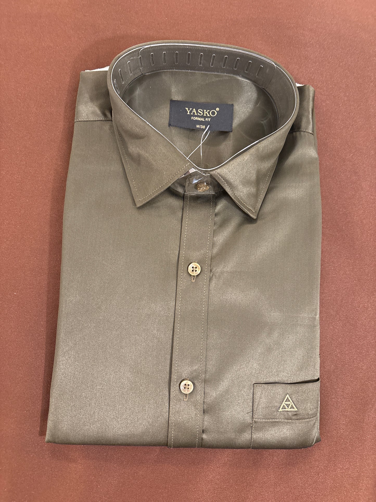 Stunning Black Colored Silk Formal Shirt For Men