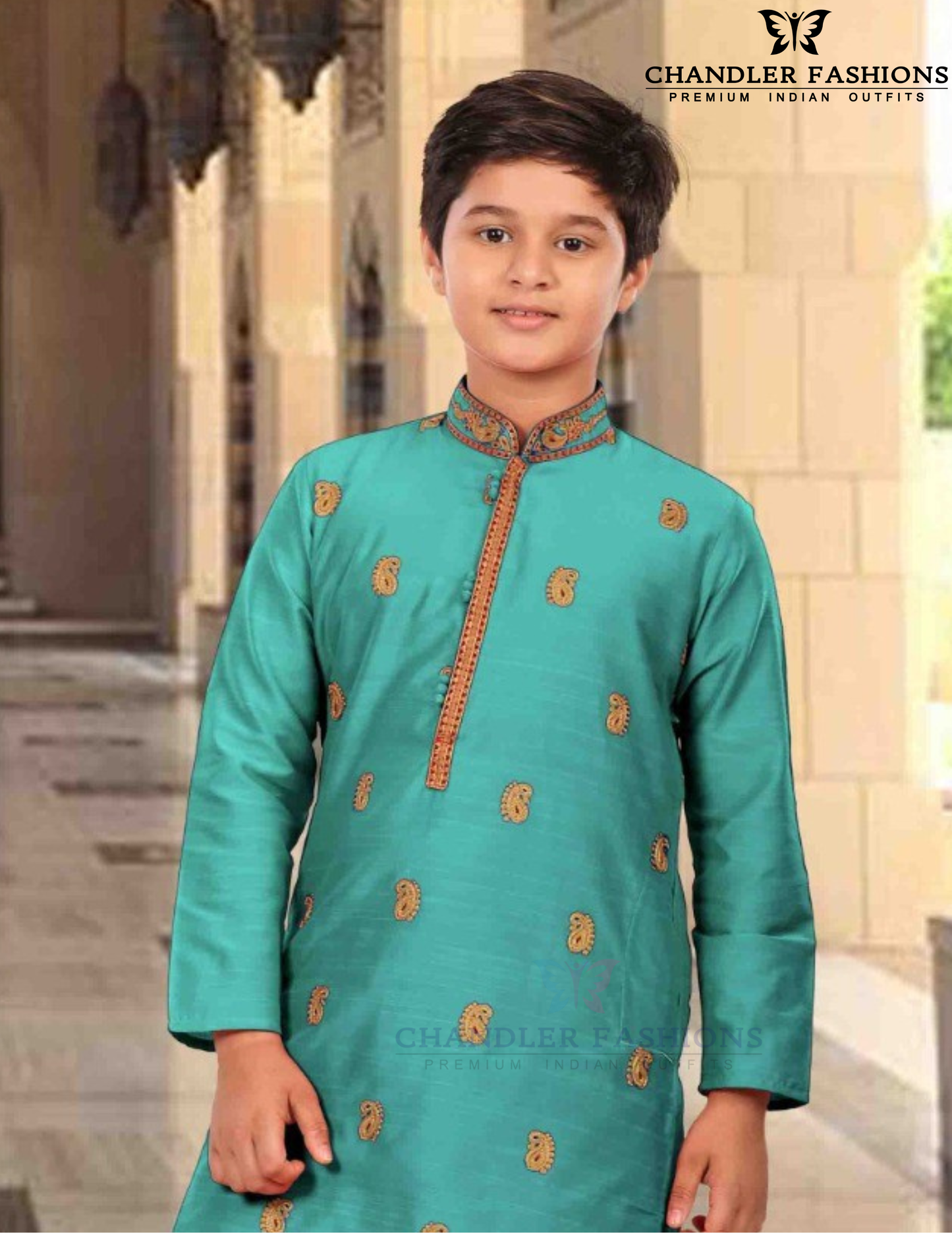 Alluring Sea Green Color Silk With Embroidery Work Kurta Pajama Set Near Me