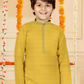 Fabulous Mustard Yellow Color Poly Cotton Kurta Pajama Set Near Me
