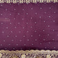 Pretty Dark Purple Color Georgette And Chiffon With Embroidered Work Fancy Saree - PREMIUM QUALITY