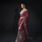 Beautiful Maroon color Soft Georgette Sequins Embroidery Work Sarees For Women Near Me