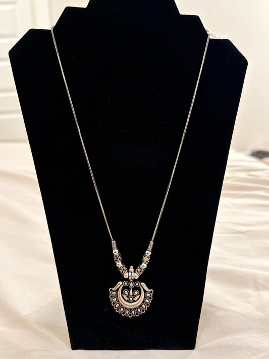 Beautiful Oxidized Necklace Set With Earrings