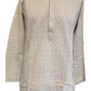 Amazing White Color Cotton With Sequins And Chikankari Work Kurta Suits For Men