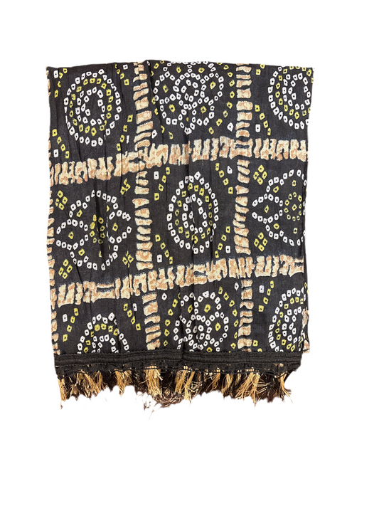 Attractive Black Color With Printed Work Dupatta For Women