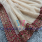 Attractive Cream Color Saree For Women in Suncity