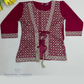 Dark Pink Color Georgette With Embroidery And Sequins Work In USA