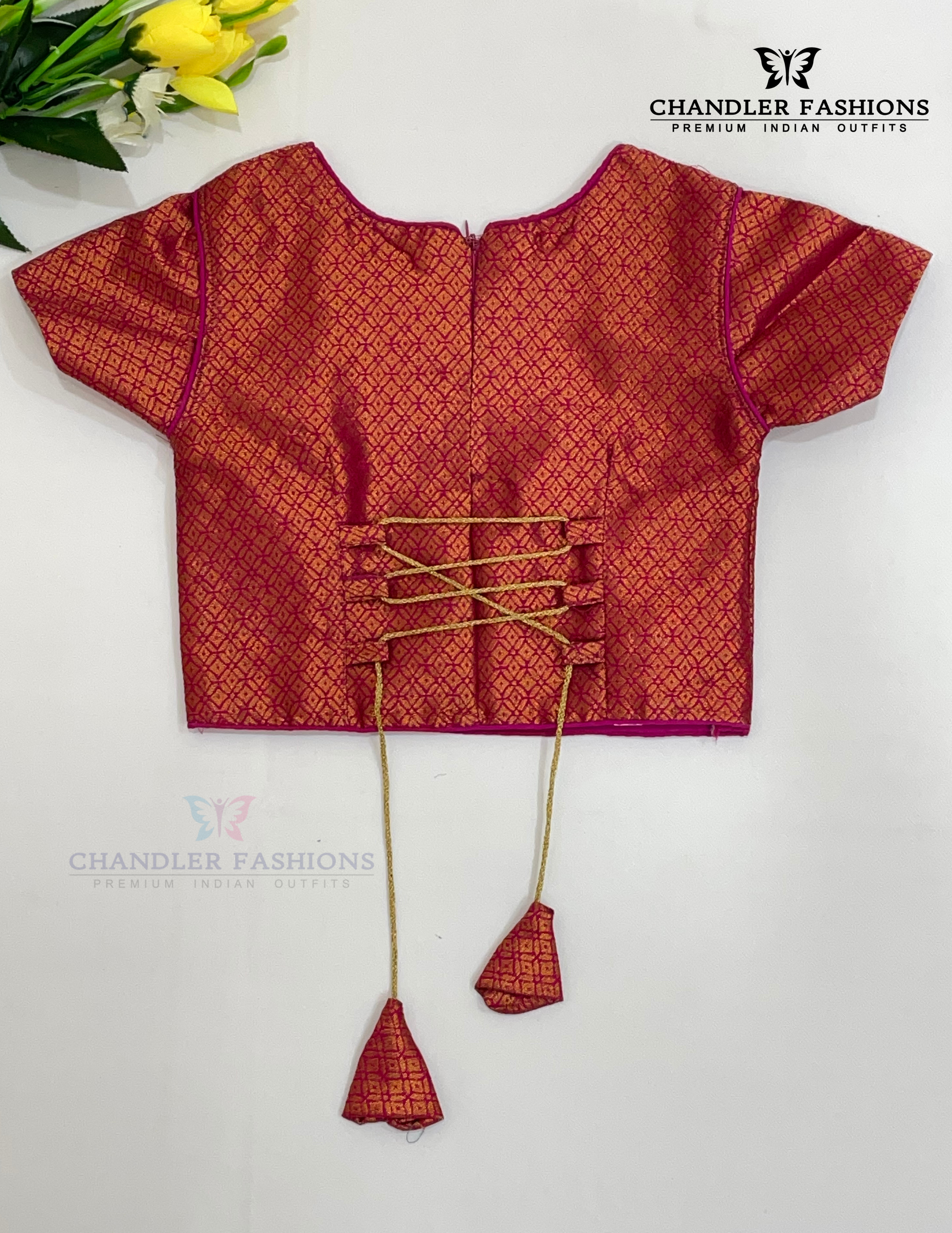 Pleasing Pink Color Art Silk Choli Sets In Arizona