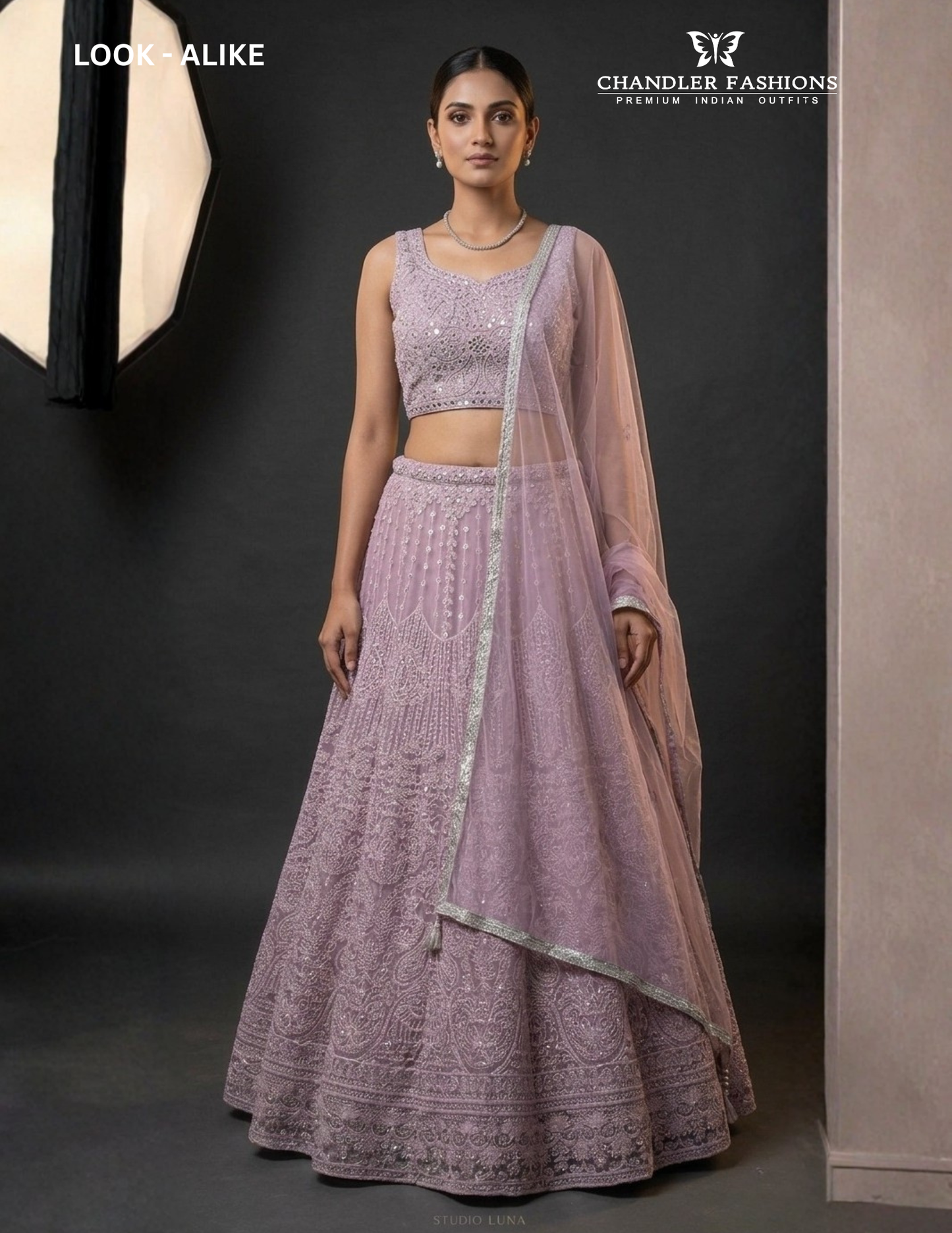 Elegant Pastel Pink Color Net With Embroidery Work Lehenga Choli For Women